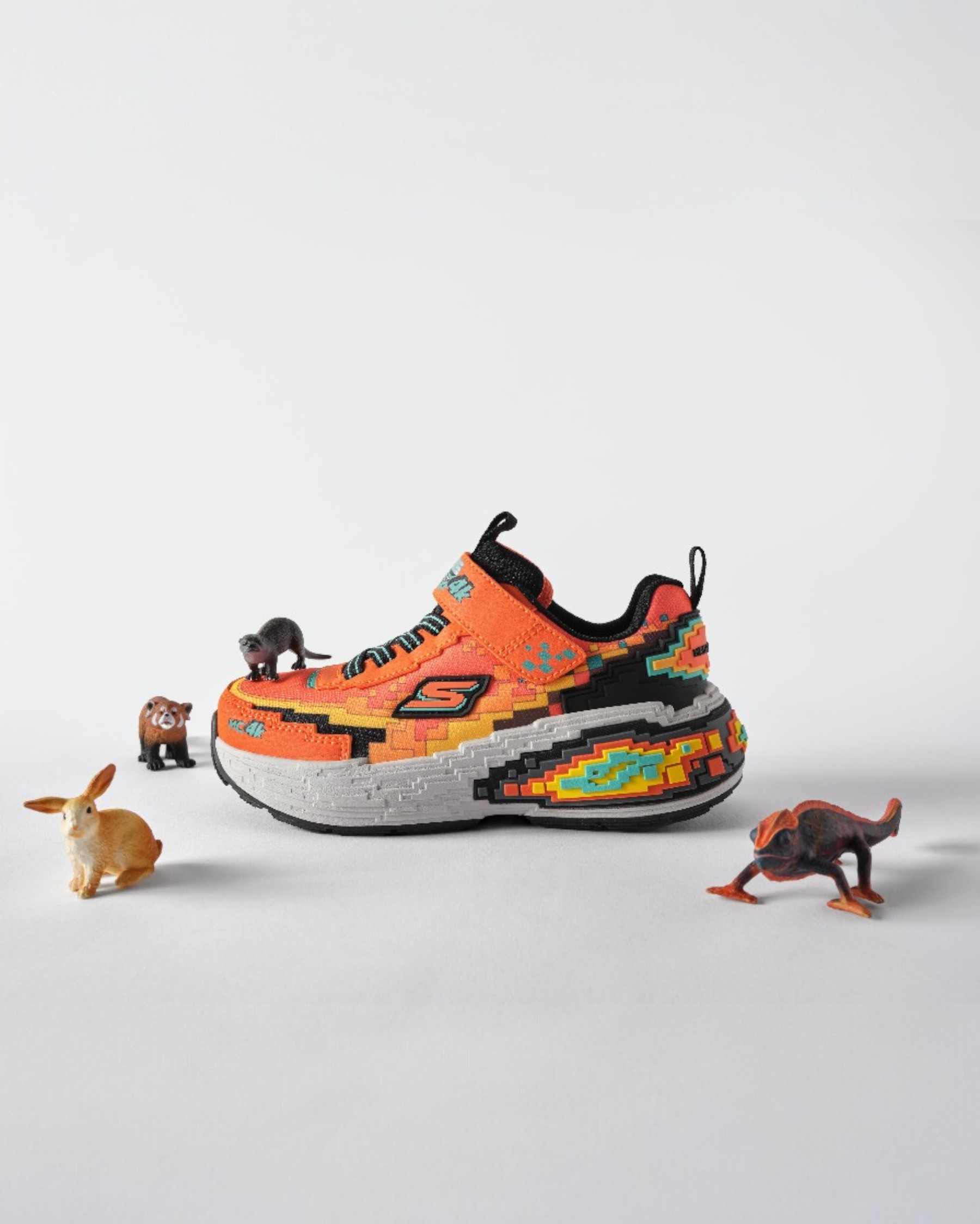 Skechers Megacraft 4K Büyük Erkek Çocuk Turuncu Spor Ayakkabı